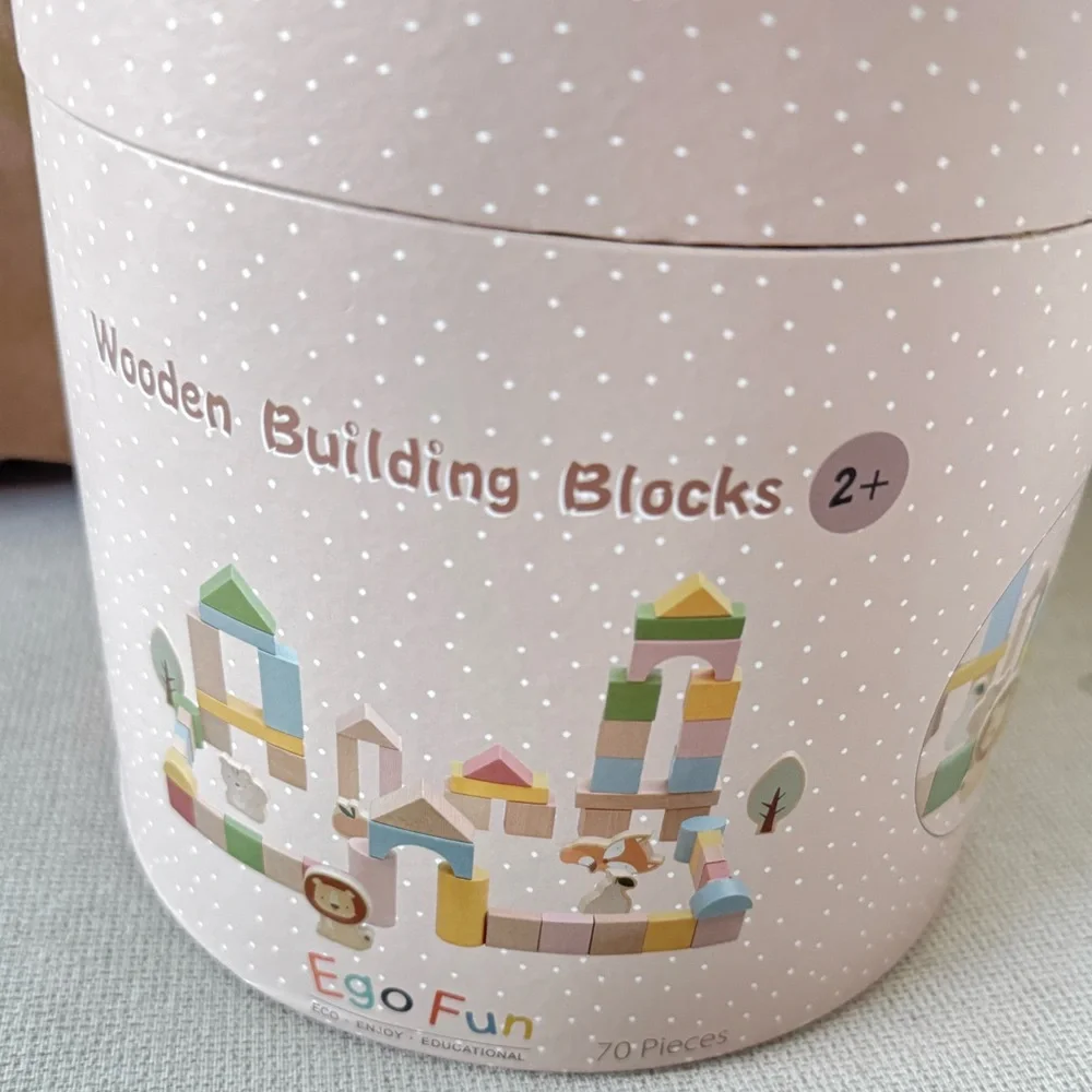 Wooden Building  Blocks Ego Fun